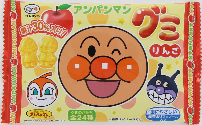  不二家　アンパンマングミ（りんご）